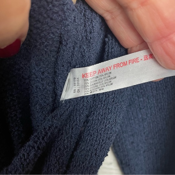 FP BEACH Black Sapphire Navy Lindsay Sweater Knit Jumpsuit OB1369026 size medium - Picture 9 of 11